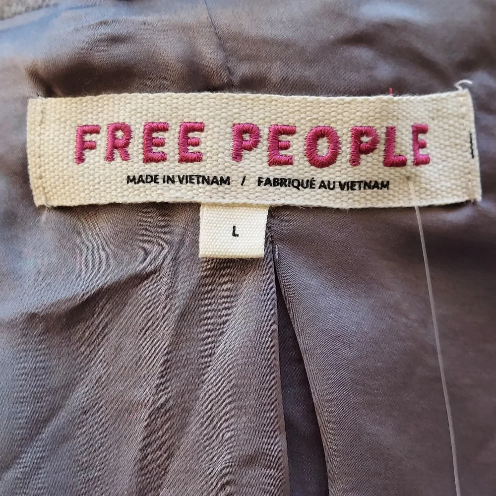 Free People Gray Double Breasted Jacket - Picture 11 of 16